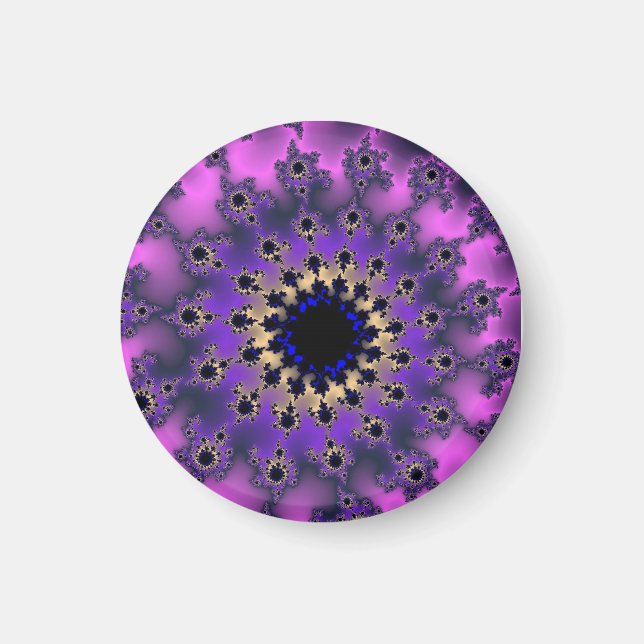 Metallisches Lila Auge Magnet (Vorne)