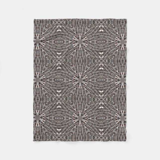 Metallisches Mesh Silver Fleecedecke (Vorderseite)