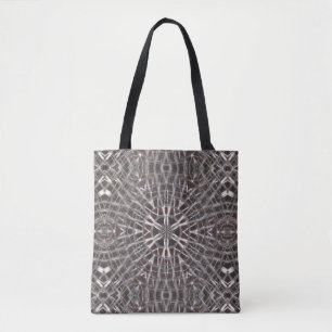 Metallisches Mesh Silver Tasche