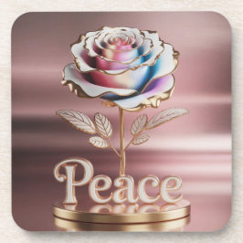 Metallisches Rosa-Untersetzer-Set Getränkeuntersetzer