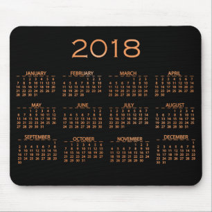 Metallisches schwarzes kupfernes Rosen-Gold des Mousepad