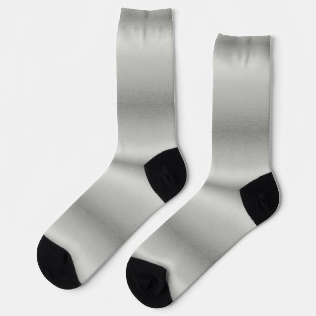 Metallisches Silber, grau gebürstetes Aluminium Socken (Linkes Detail)