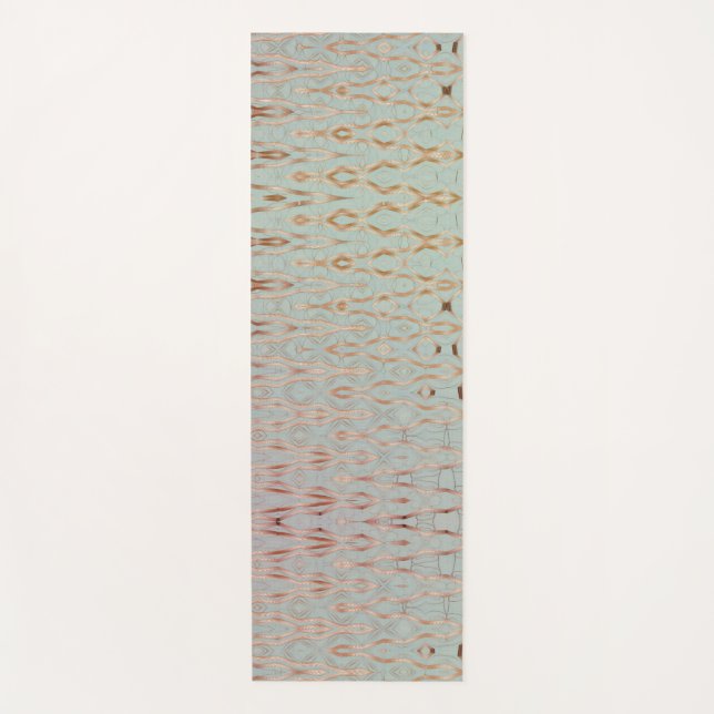Metallisierte geometrische Figuren Yogamatte (Vorderseite)