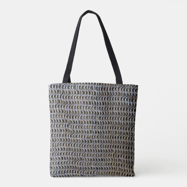 Metallkettenrüstung mittelalterlicher Ritterkämpfe Tasche (Rückseite)