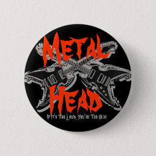 Metallkopf Button