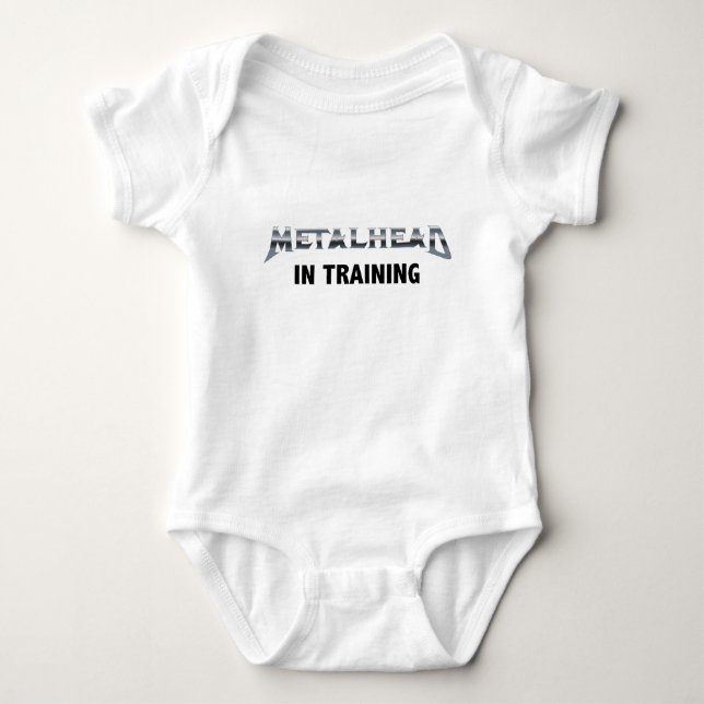 Metallkopf in der Ausbildung Baby Strampler (Vorderseite)