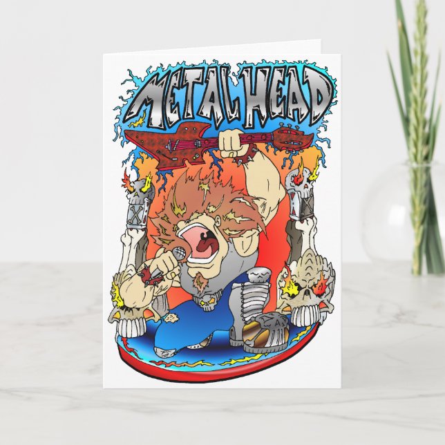 Metallkopf Karte (Vorderseite)