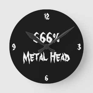 Metallkopf Runde Wanduhr