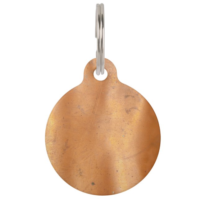 Metallkupferne Beschaffenheit Haustiermarke (Rückseite)