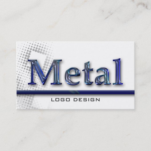 METALLlogo-ENTWURF K | schweißende Visitenkarten Visitenkarte (Vorderseite)