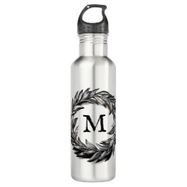 Metallmaskuline Kräne mit Ihrem Monogramm Edelstahlflasche