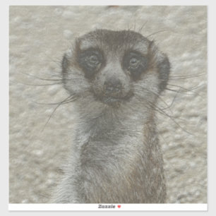 Metallmeerkat Aufkleber