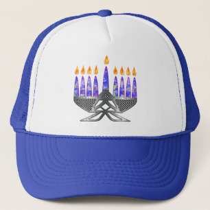 MetallMenorah Hüte Truckerkappe