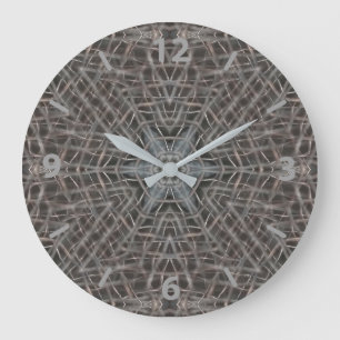 Metallmesh Große Wanduhr