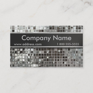 Metallmosaik-und -nummernschild-Visitenkarten Visitenkarte