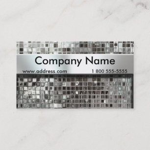 Metallmosaik-und -nummernschild-Visitenkarten Visitenkarte