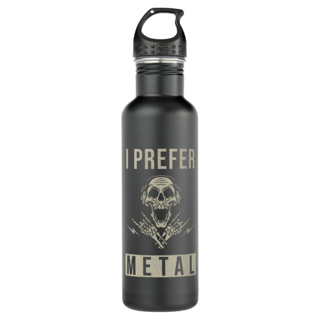 Metallmusik Edelstahlflasche (Vorderseite)