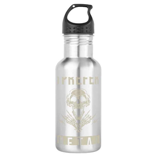 Metallmusik Edelstahlflasche (Vorderseite)