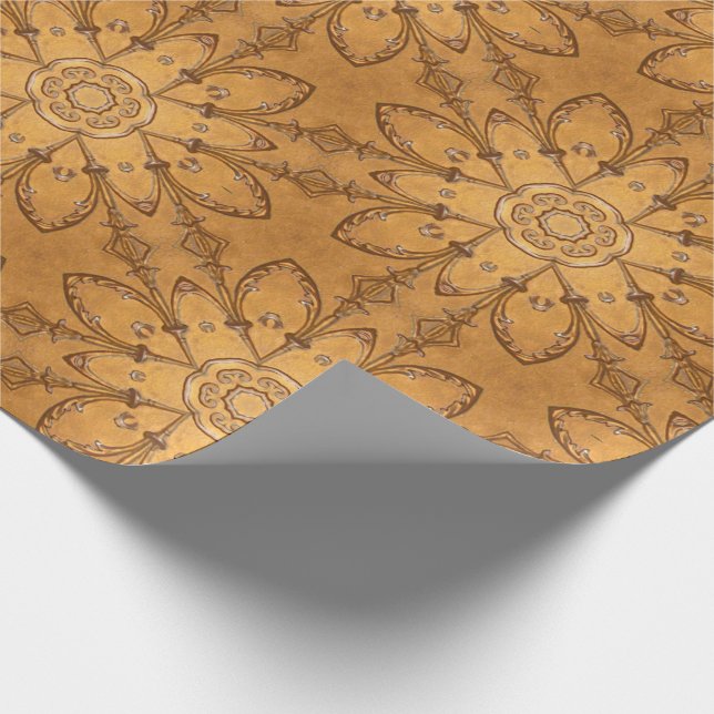 Metallmuster Geschenkpapier (Ecke)