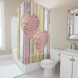 Metallmuster mit Glanz Duschvorhang