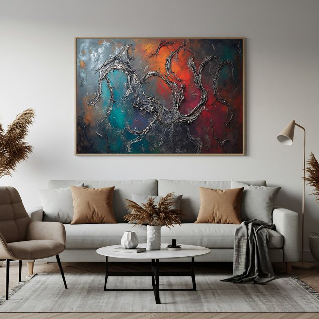 Metallnetze in Flammen Poster (Von Creator hochgeladen)