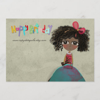 Metallpapier Einladung glücklich Geburtstag