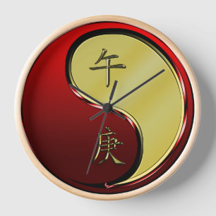 Metallpferd Uhr