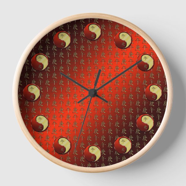 Metallpferd Uhr (Vorderseite)