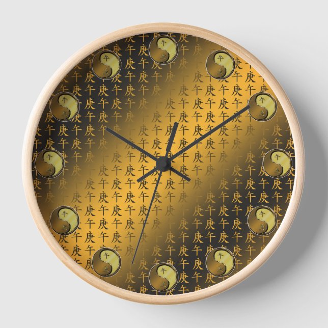 Metallpferd Uhr (Vorderseite)