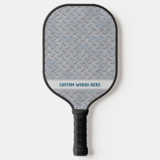 Metallplatte mit benutzerdefinierten Wörtern Pickleball Schläger