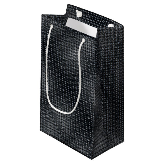 Metallplatte Muster 02 Kleine Geschenktüte (Vorderseite Schrägansicht)