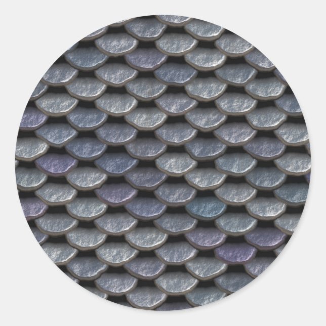 Metallrüstung Platten Runder Aufkleber (Vorderseite)