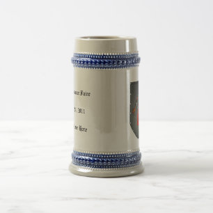 Metallschild-Drache mit Text Bierglas
