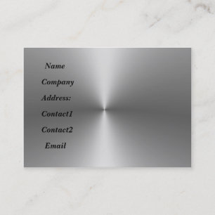 Metallschlauch, auf 2 Seiten aus Metall Visitenkarte