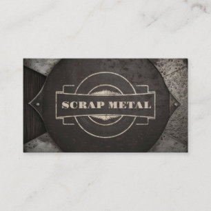 Metallschrott, Recycelnd Metallkarte Visitenkarte