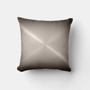 Metallsilber aus Edelstahl Kissen