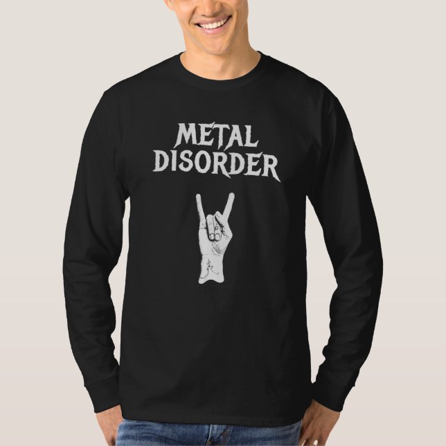 Metallstörung Tod Schramme Schweres Schwarzes Meta T-Shirt (Vorderseite)