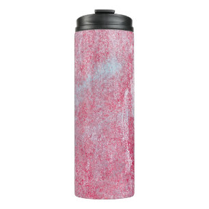 Metallstruktur mit Kratzern und Rissen abstrakt,  Thermosbecher