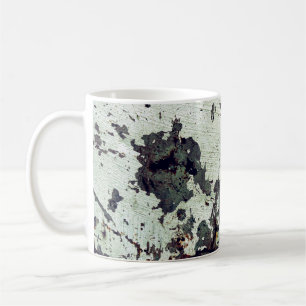 Metallstruktur mit Kratzern und Rissenabstrakt, a Kaffeetasse