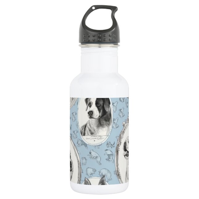 Metallthermostaten für Welpenpaws Edelstahlflasche (Vorderseite)