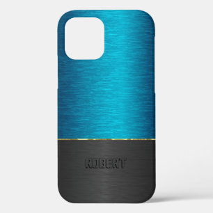 Métallurgique bleu & noir combiné avec Coque à 