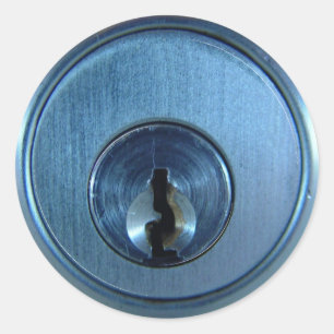Metallverschluss-Aufkleber Runder Aufkleber