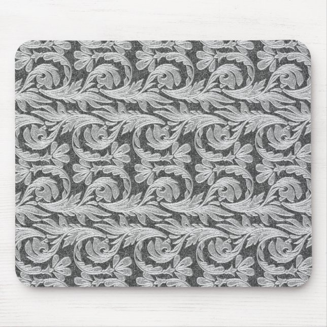 Metallwellen, silberweiße MUSEPAD Mousepad (Vorne)