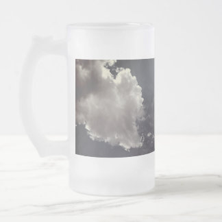 Metallwolken Mattglas Bierglas