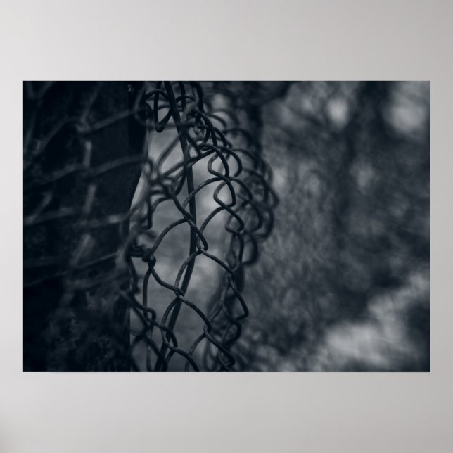 Metallzaun Raster Fine Art Poster (Vorne)