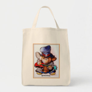 Metalphant avec des sacs fourre-tout à guitare -