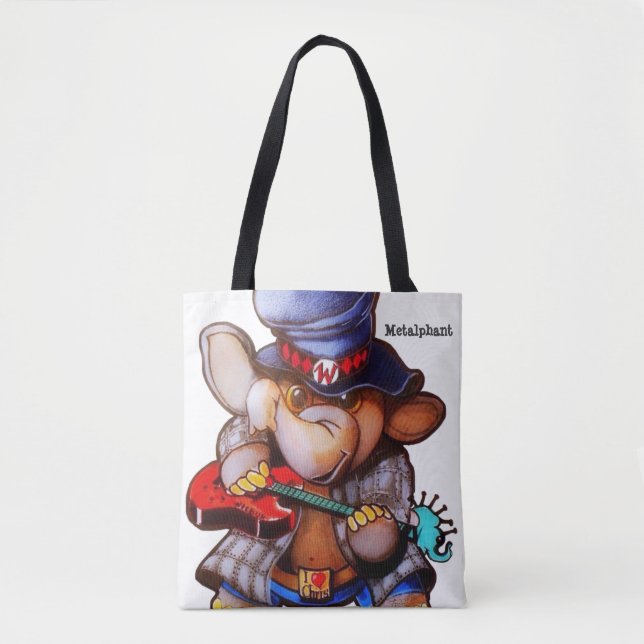 Metalphant avec la guitare Fourre-tout ou le sac (Devant)