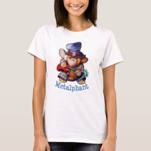 Metalphant avec le T-shirt de base des femmes de