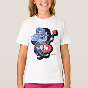 Metalphant Heart Guitar Girls T - Shirt