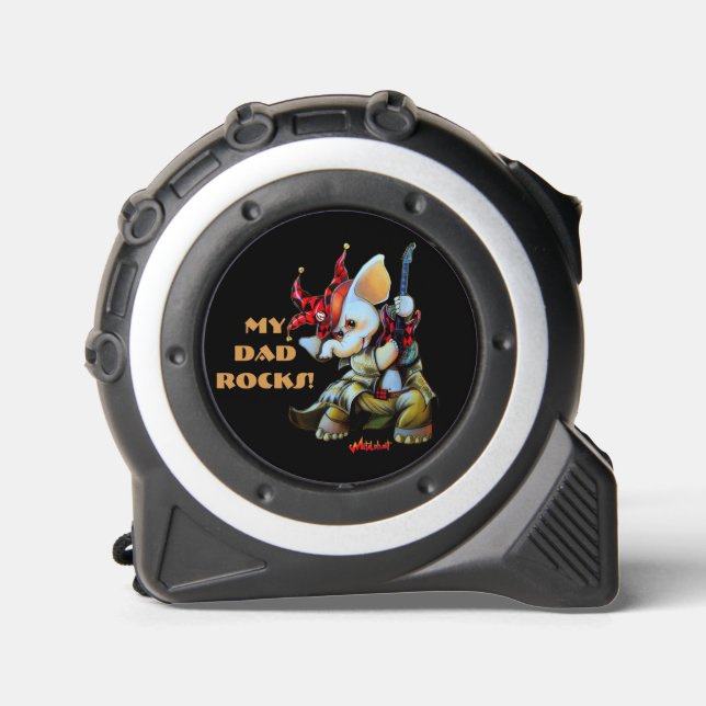 Metalphant Jester My Vater Rocks Tape Measure Maßband (Vorderseite)